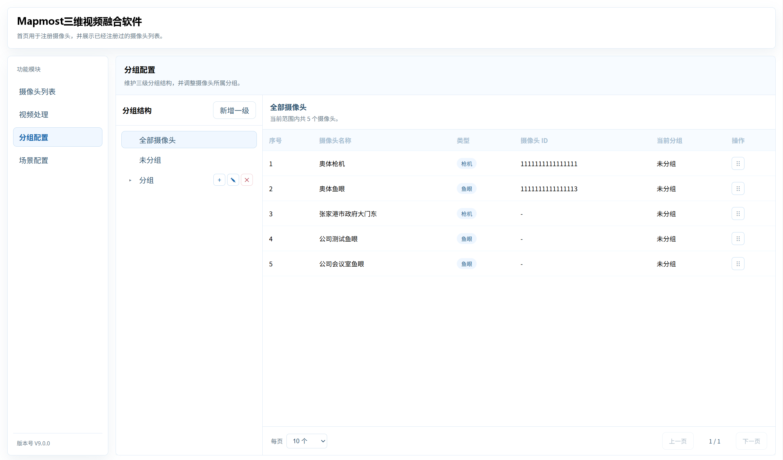 Click Group Configuration in the left menu.