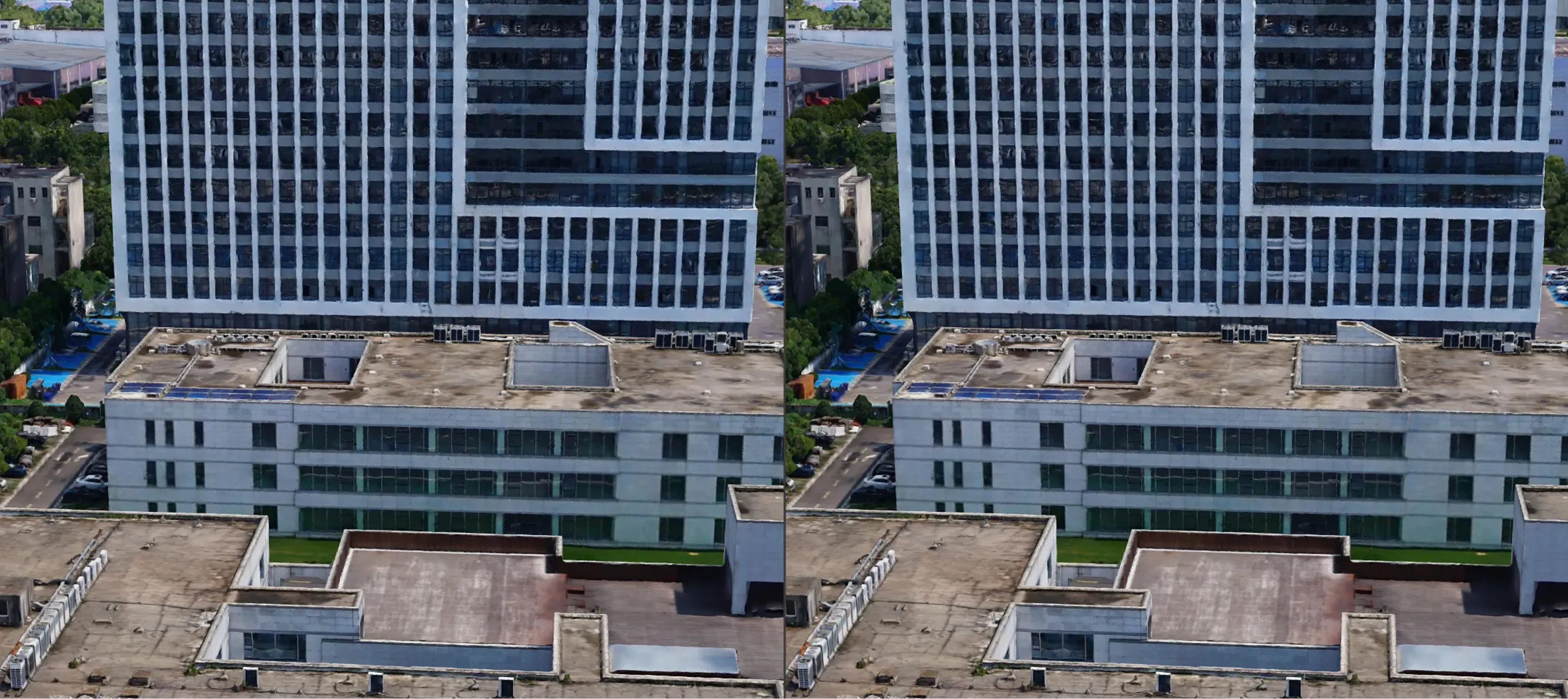 轻量化前后视觉效果无明显差异